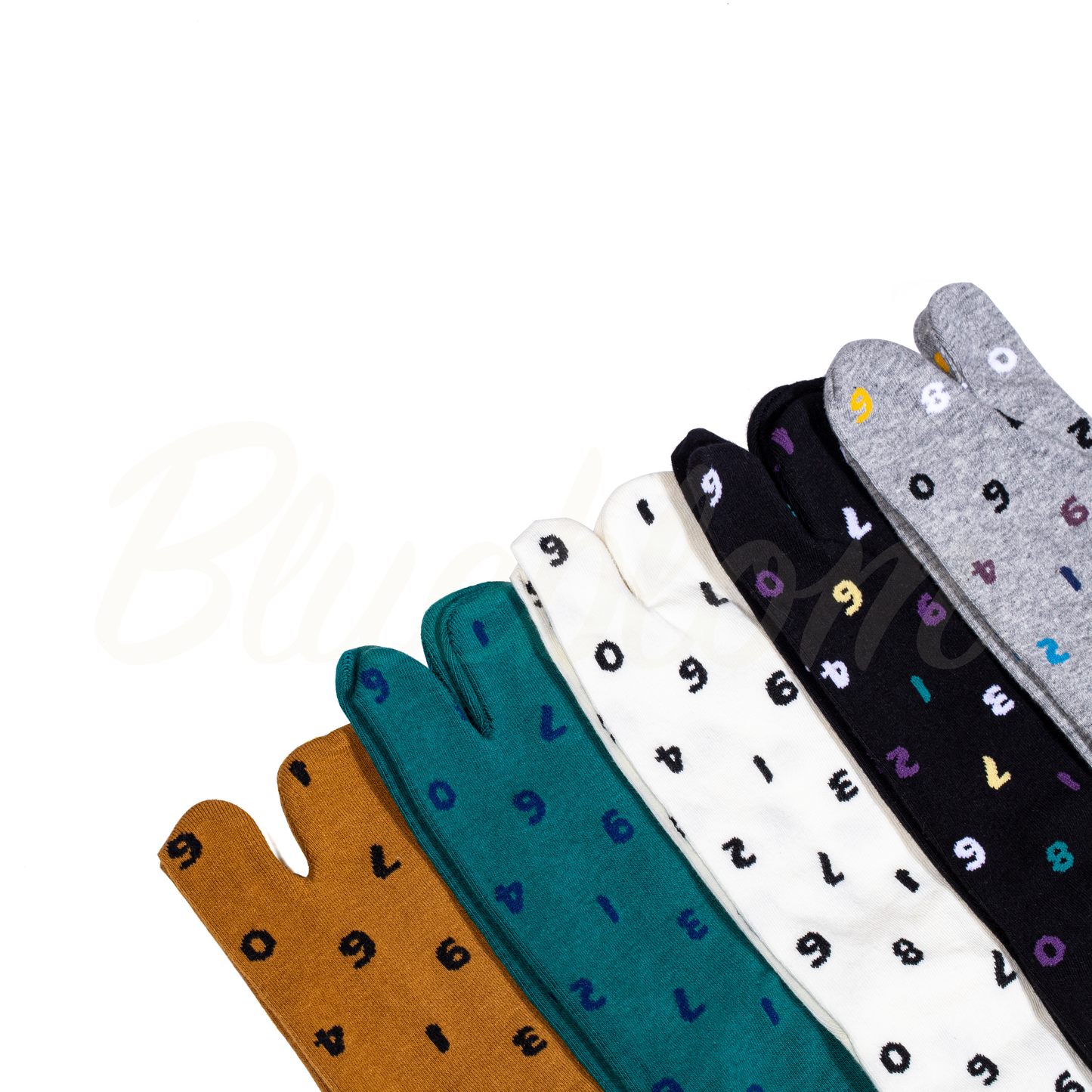 Black Digital Symbol Tabi Socks