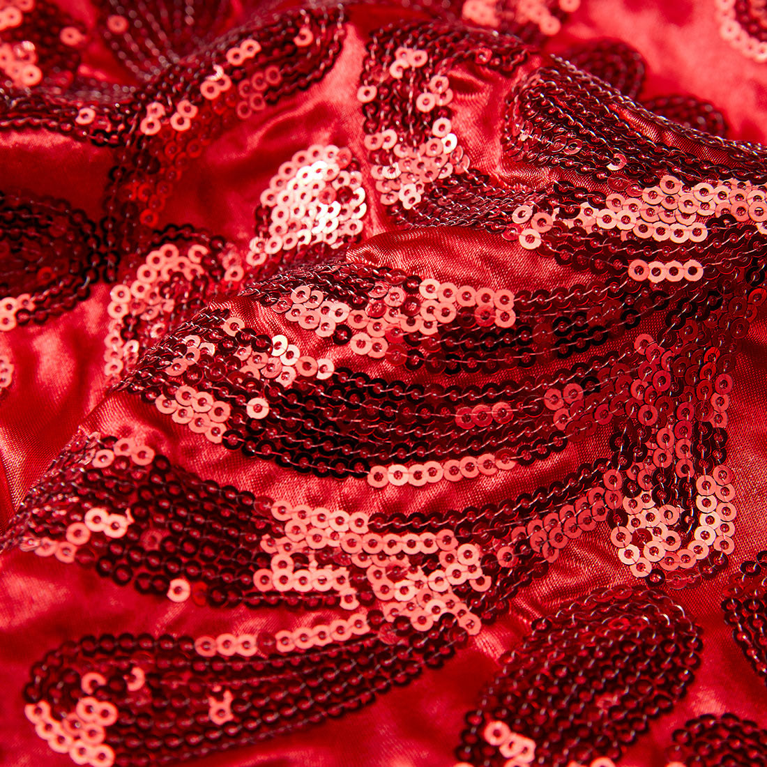 Men's Red Floral Sequin Shawl Lapel Blazer prom suit