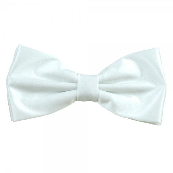Plain White Men's Bow Tie