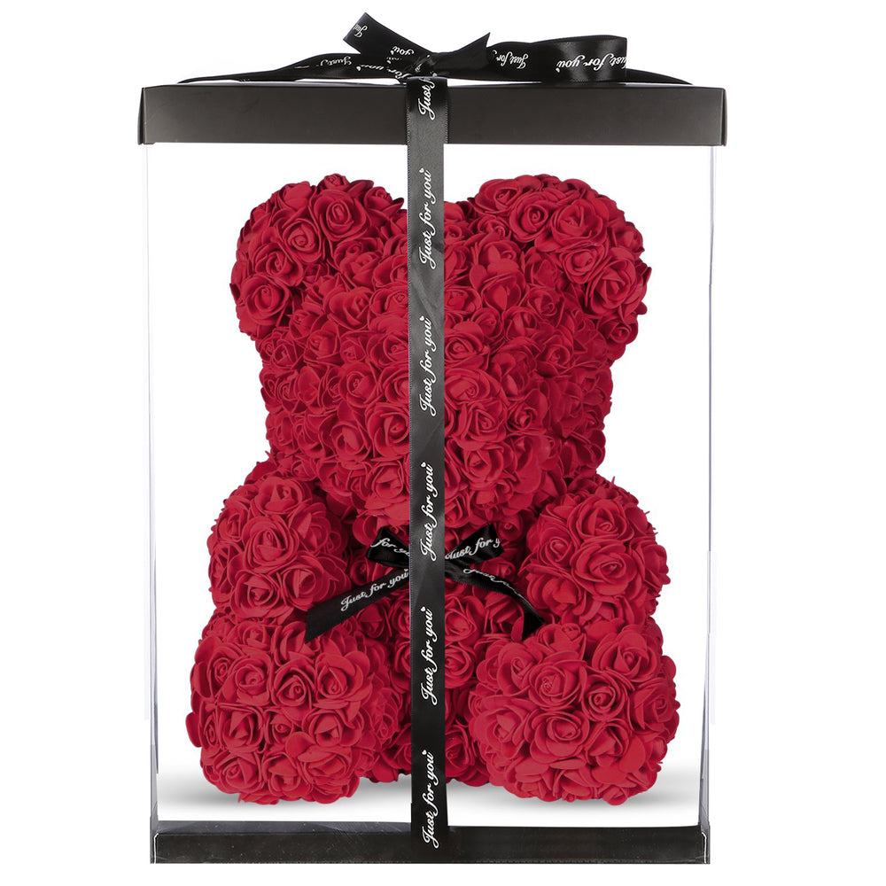 Royal Red Rose Bear Large 40cm