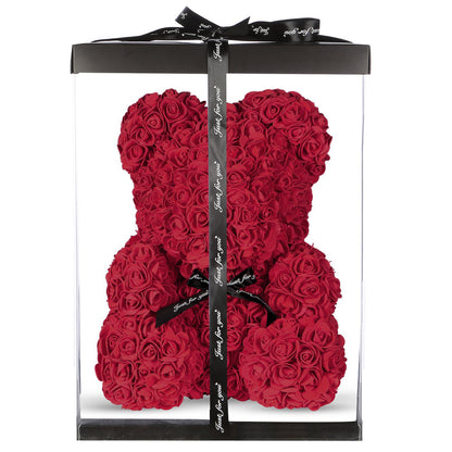 Royal Red Rose Bear Large 40cm