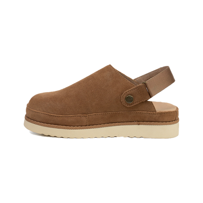 Comfort Suede 2-in-1 Strap Clogs