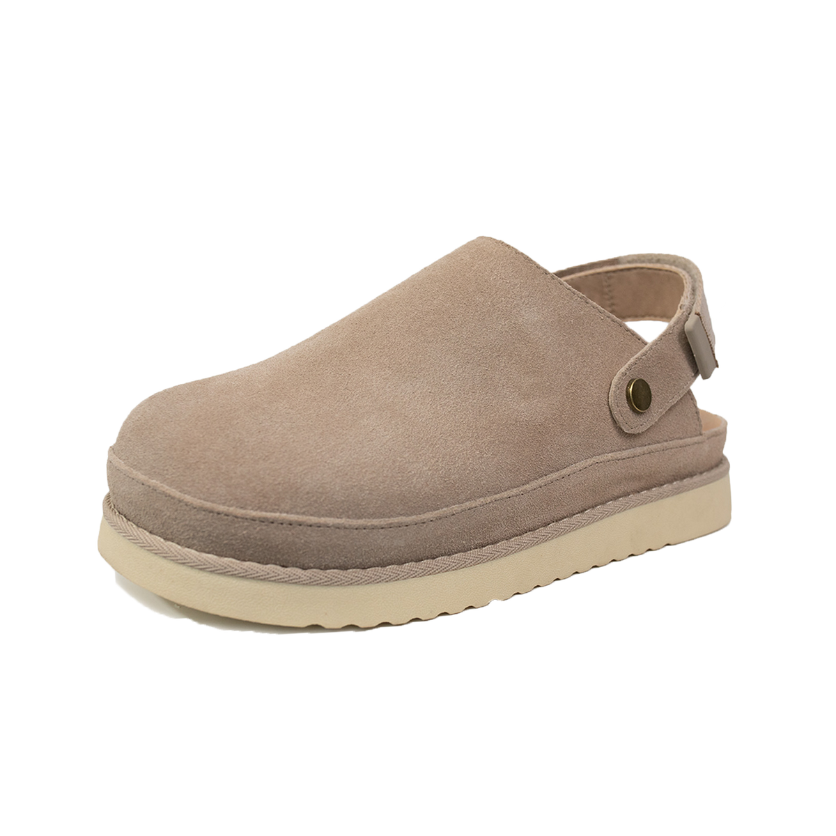 Comfort Suede 2-in-1 Strap Clogs