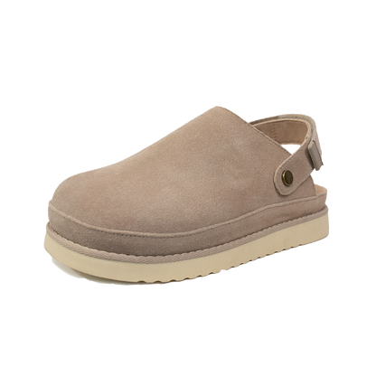 Comfort Suede 2-in-1 Strap Clogs