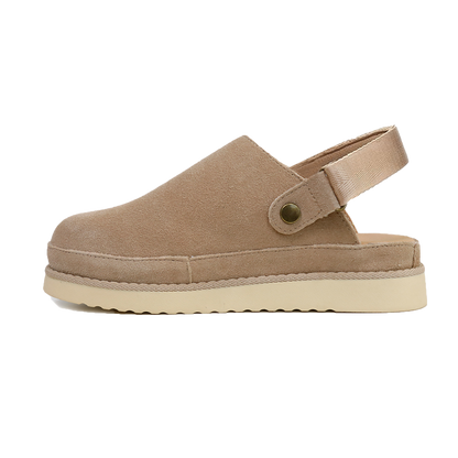 Comfort Suede 2-in-1 Strap Clogs