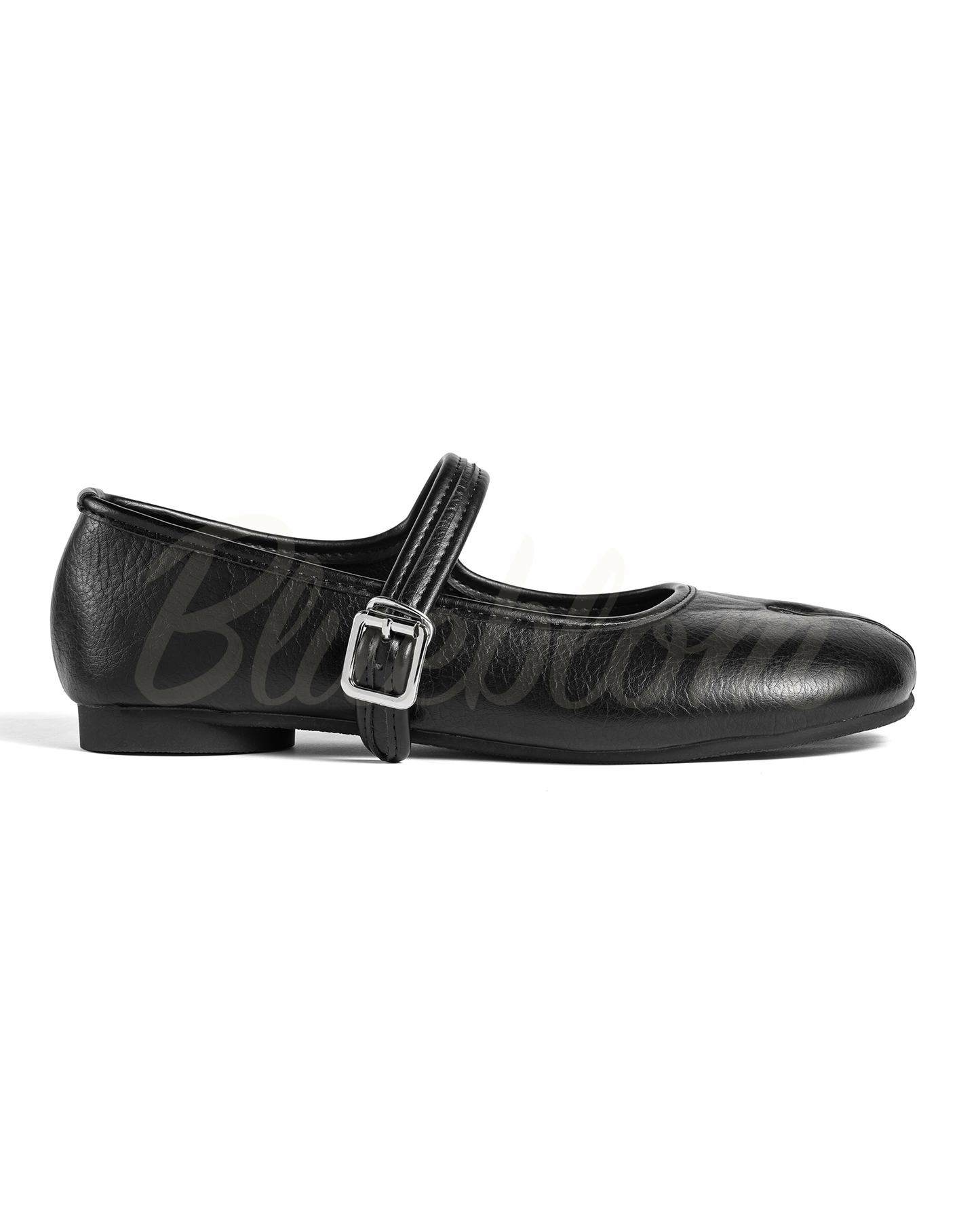 Black Round Toe Mary-Janes tabi shoes