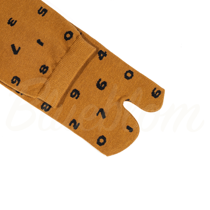 Turmeric Digital Symbol Tabi Socks