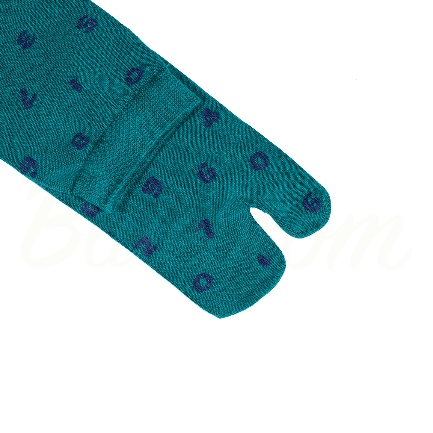 Green Digital Symbol Tabi Socks