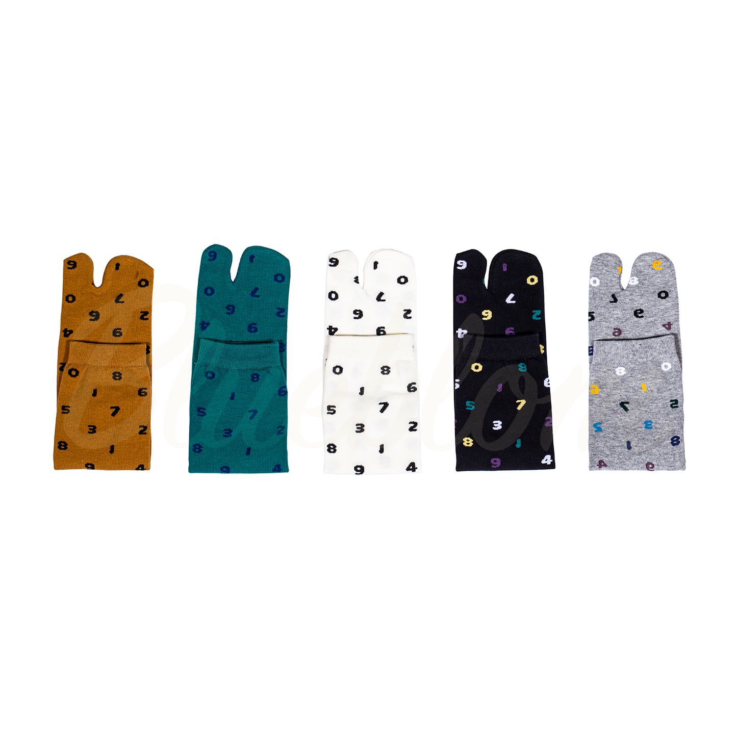 Turmeric Digital Symbol Tabi Socks