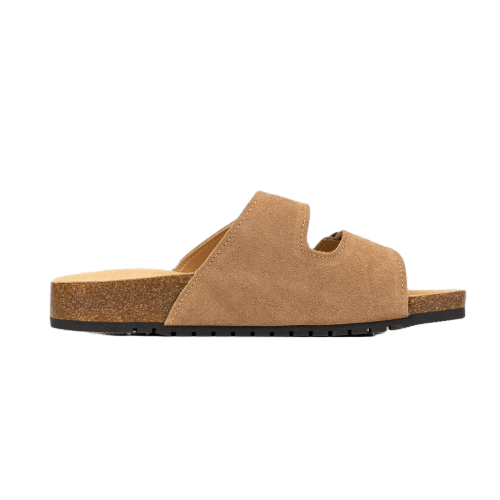 Open Toe Suede Dual Buckle Sandals clogs