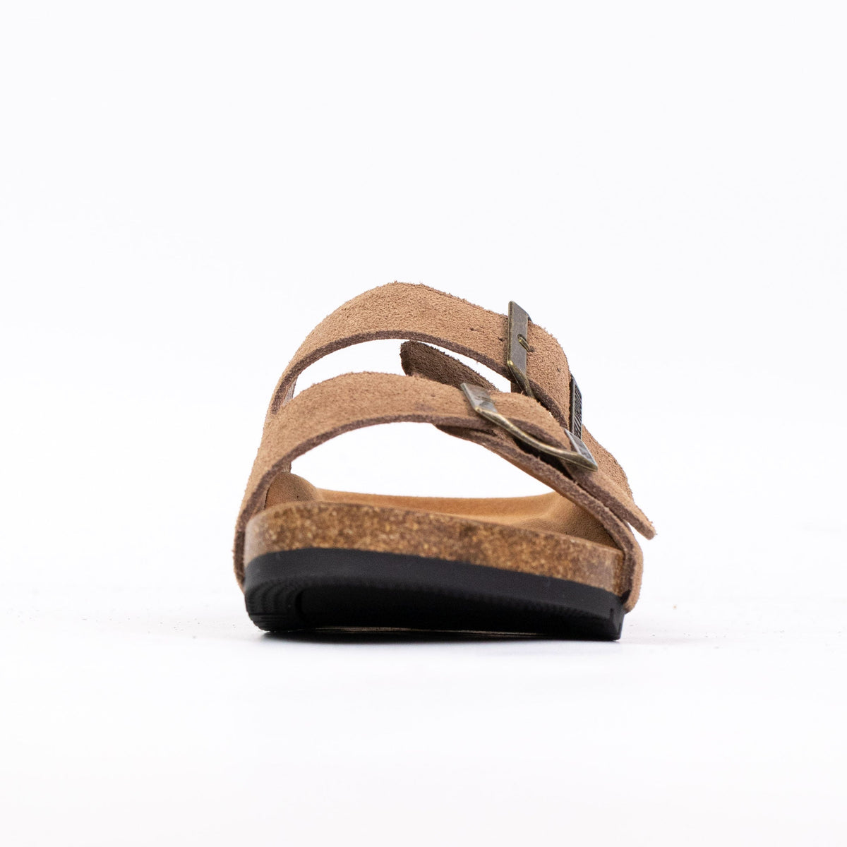 Open Toe Suede Dual Buckle Sandals clogs