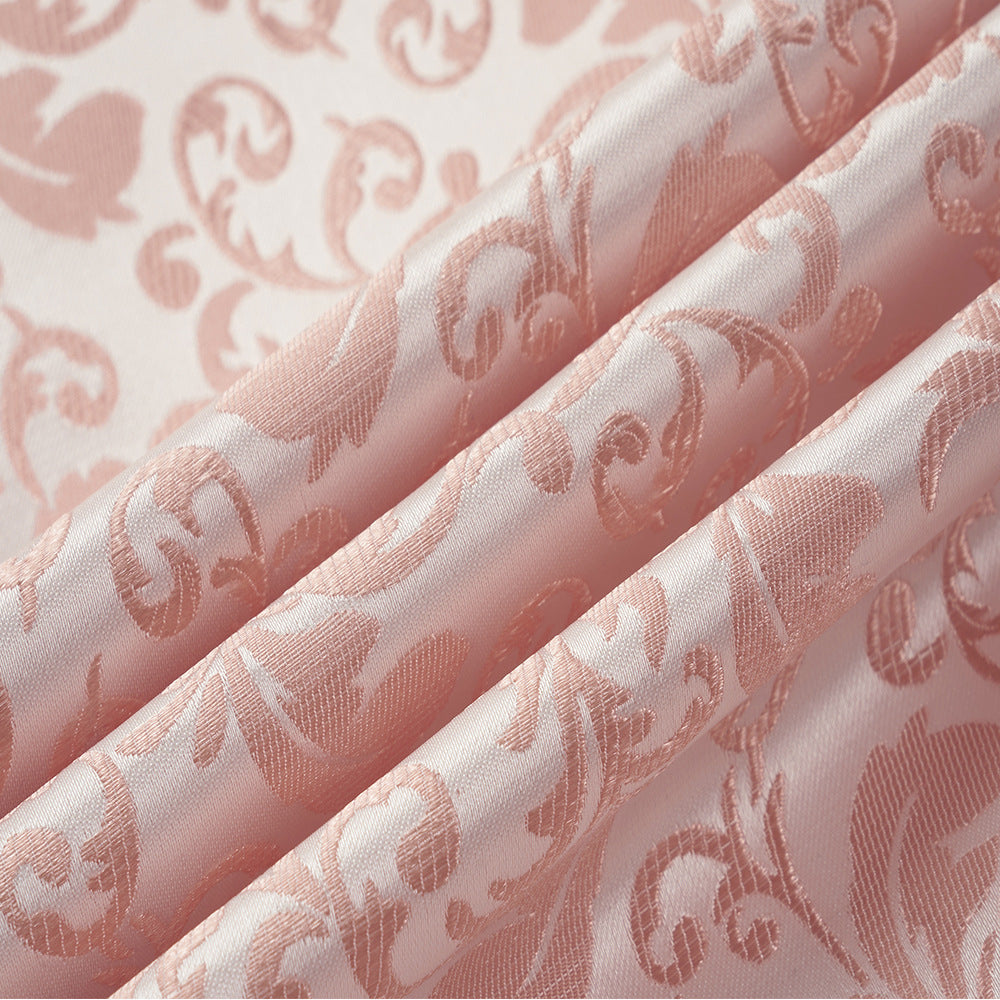 Men's 2-Piece Pink Paisley Jacquard Embroidery Tuxedo Prom Suit