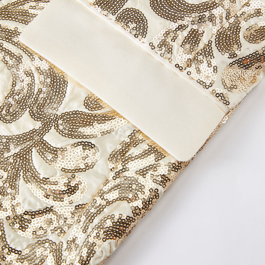 Men's Champagne  Floral Sequin Shawl Lapel Blazer prom suit