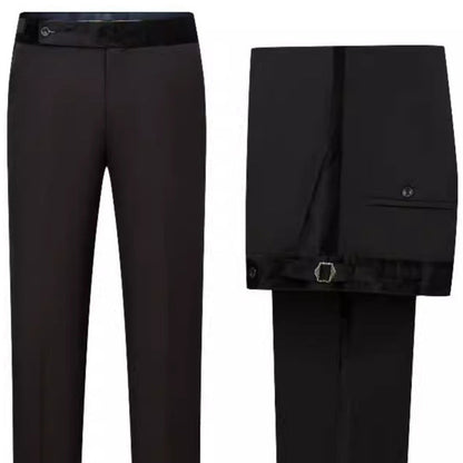 Men's Shimmering Black Smoking Jacket 2-Piece Prom Suit