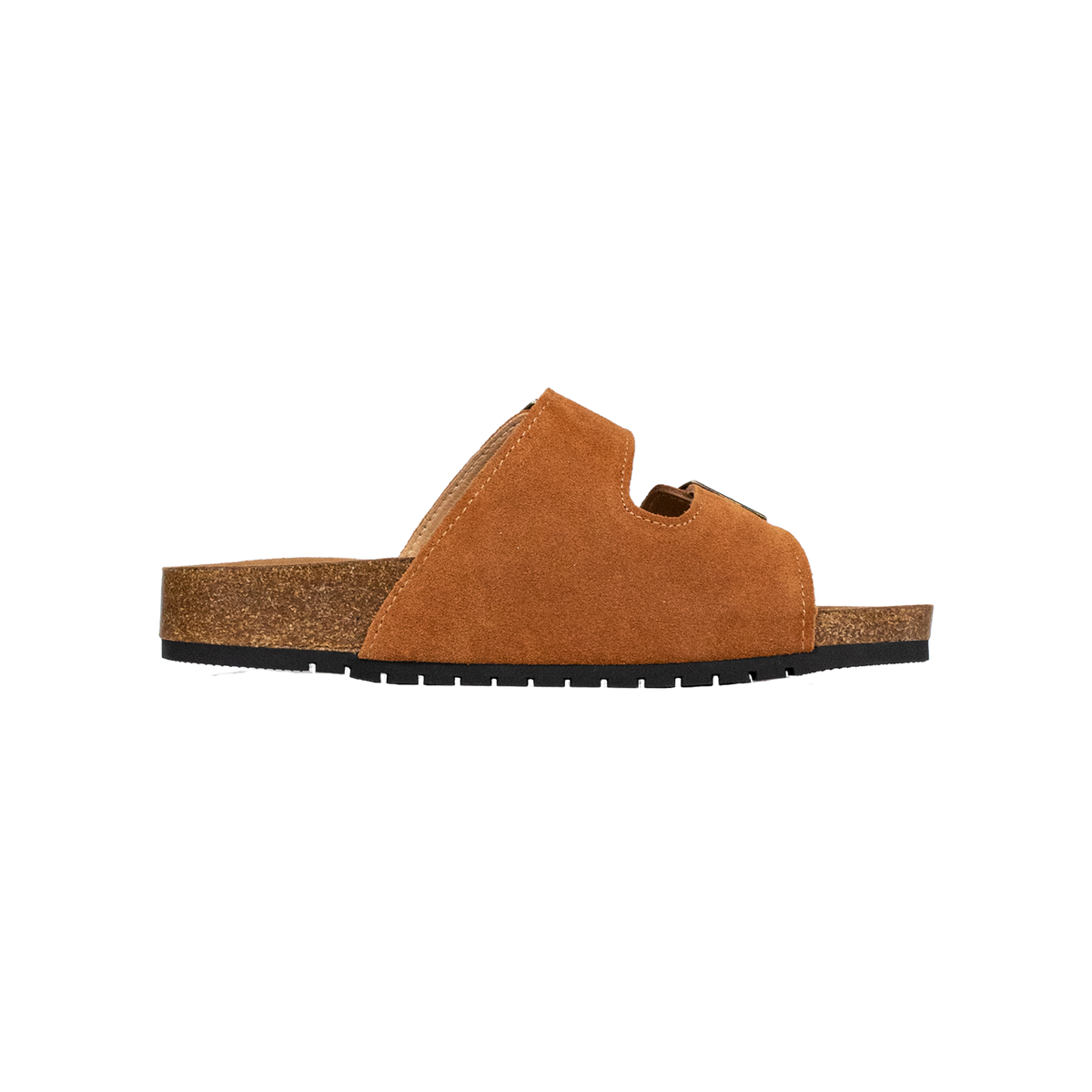 Open Toe Suede Dual Buckle Sandals clogs