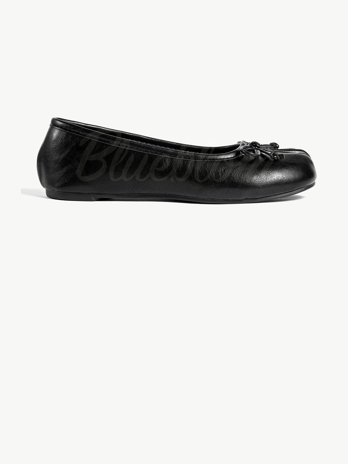 Black bowknot tabi shoes