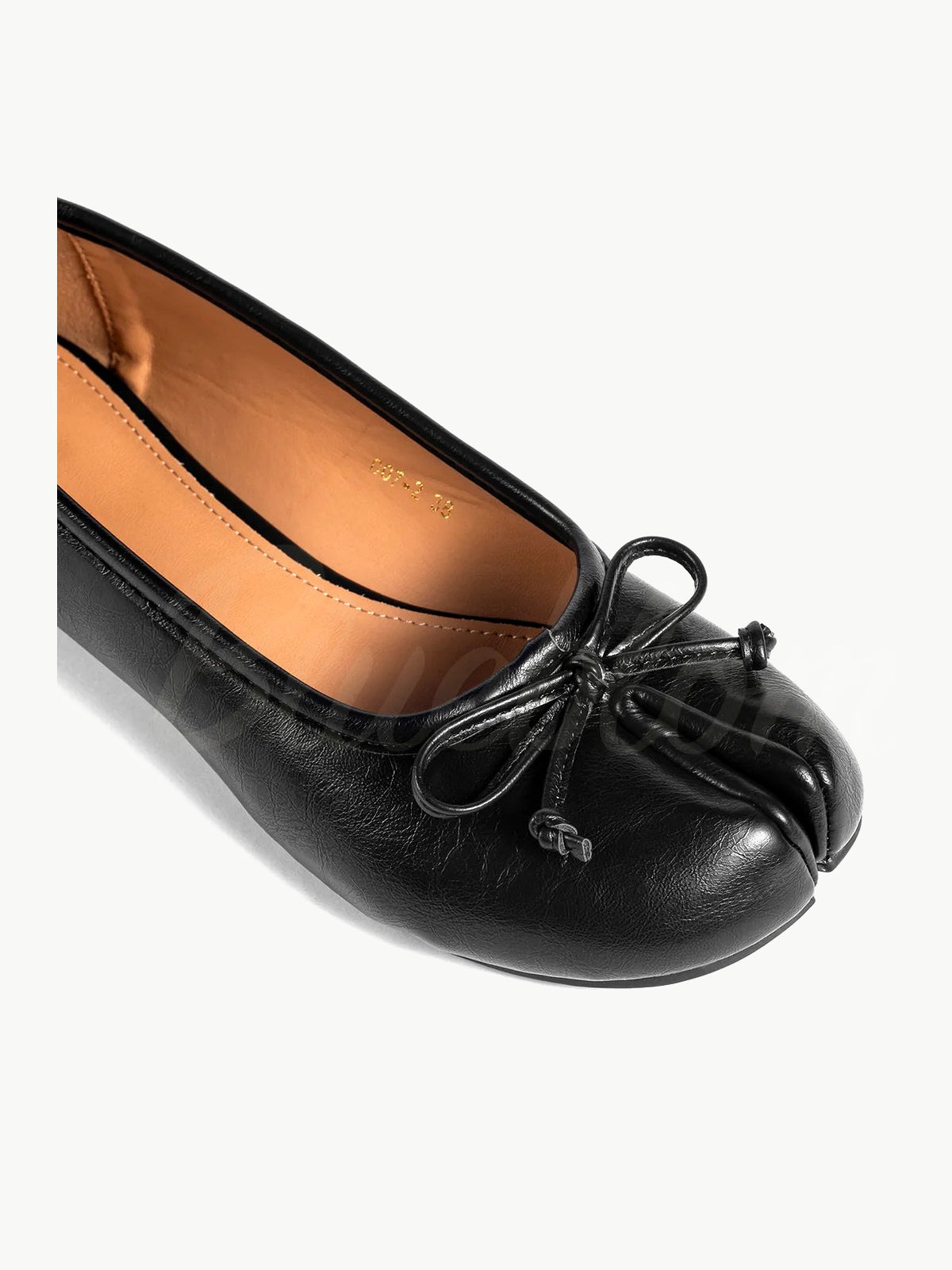 Black bowknot tabi shoes