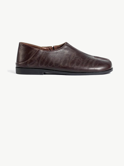 Brown Simple Tabi Shoes