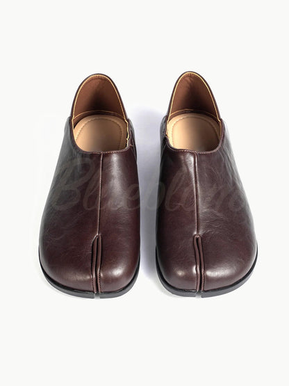 Brown Simple Tabi Shoes