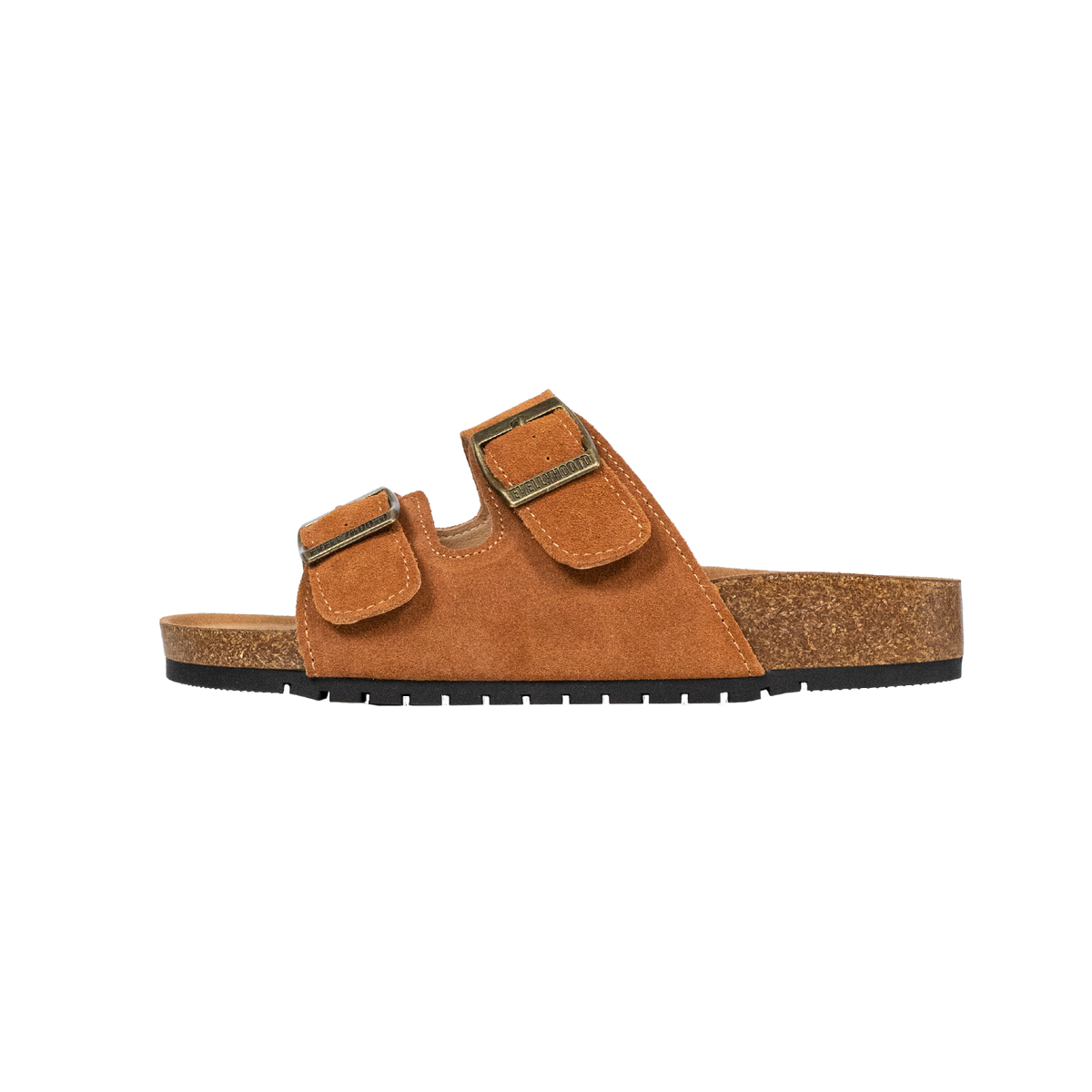 Open Toe Suede Dual Buckle Sandals clogs
