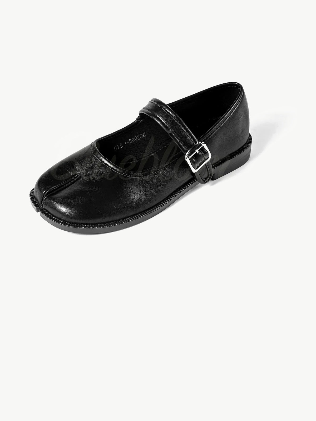Black Adjustable Strap Tabi Mary Janes