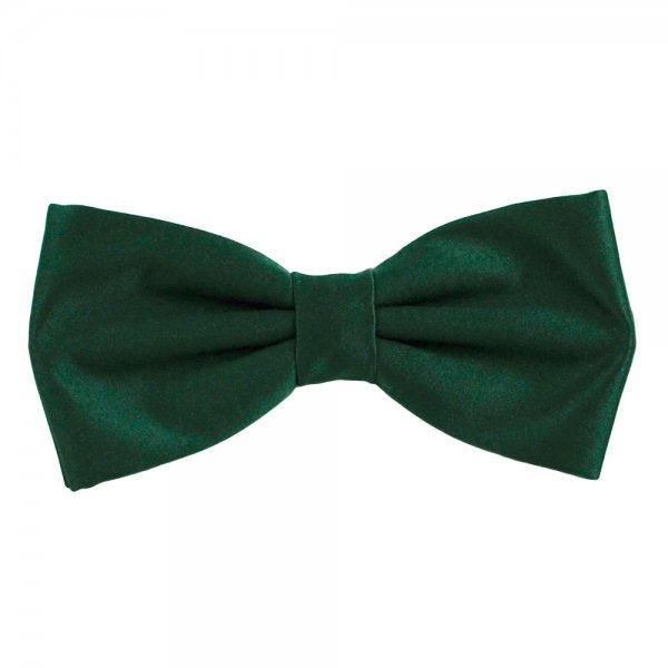 Plain Bottle Green Bow Tie