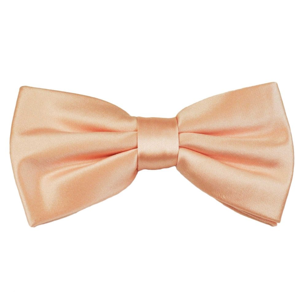 Plain Peach Bow Tie